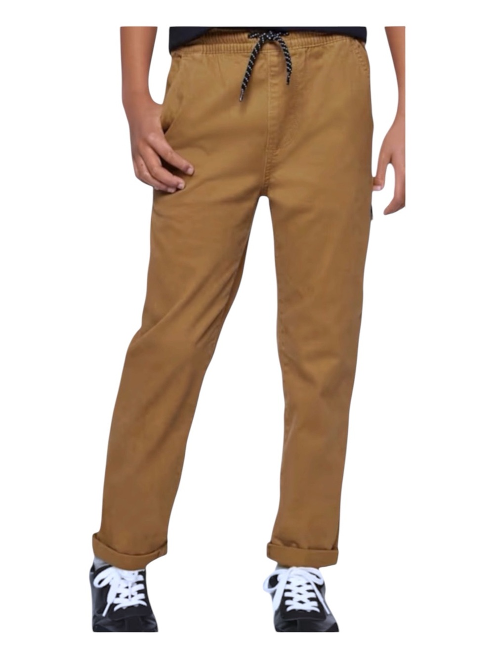 Nautica Twill Pull-On Pants Drawstring Elastic-Waist Khakis